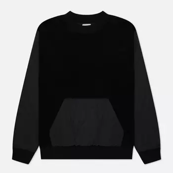 Мужская толстовка uniform experiment Fabric Mix Fleece, цвет чёрный, размер S