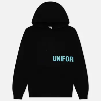 Мужская толстовка uniform experiment Logo Hoodie, цвет чёрный, размер L