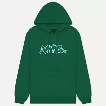 Мужская толстовка Vans Caps Loose Hoodie, цвет зелёный, размер M
