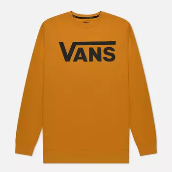 Мужская толстовка Vans Classic Crew II, цвет жёлтый, размер XL