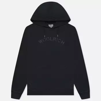 Мужская толстовка Woolrich Varsity Hoodie, цвет чёрный, размер S