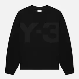 Мужская толстовка Y-3 Classic Heavy Pique Crew Neck, цвет чёрный, размер XXL