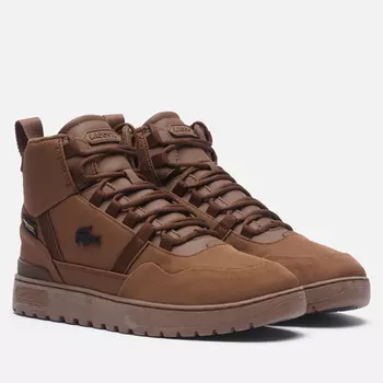 Мужские ботинки Lacoste T-Clip Winter Mid, цвет коричневый, размер 44 EU