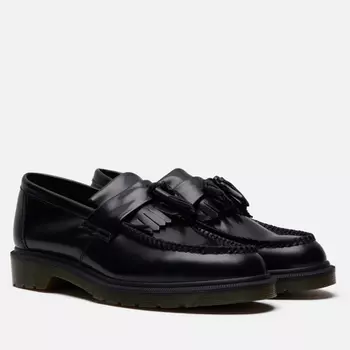 Мужские ботинки лоферы Dr. Martens Adrian Smooth Polished, цвет чёрный, размер 44 EU
