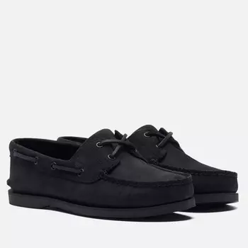 Мужские ботинки Timberland Classic Boat 2-Eye, цвет чёрный, размер 46 EU