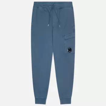 Мужские брюки C.P. Company Brushed And Emerized Diagonal Fleece Cargo, цвет голубой, размер L