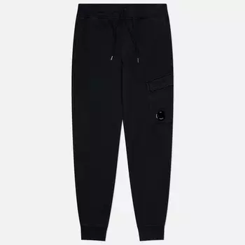Мужские брюки C.P. Company Brushed And Emerized Diagonal Fleece Cargo, цвет чёрный, размер XXL