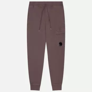 Мужские брюки C.P. Company Brushed And Emerized Diagonal Fleece Cargo, цвет фиолетовый, размер M