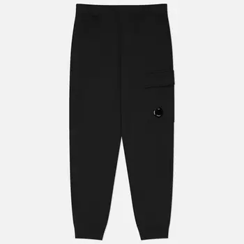 Мужские брюки C.P. Company Diagonal Raised Fleece Lens Regular Fit, цвет чёрный, размер XXXL