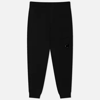 Мужские брюки C.P. Company Diagonal Raised Fleece Cargo Cuffed Leg, цвет чёрный, размер XXL