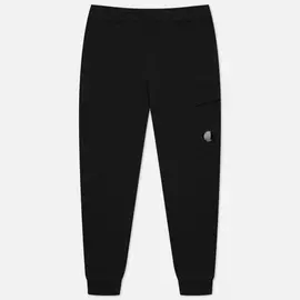 Мужские брюки C.P. Company Diagonal Raised Fleece, цвет чёрный, размер XXL