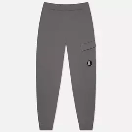 Мужские брюки C.P. Company Diagonal Raised Fleece Lens Track, цвет серый, размер XL