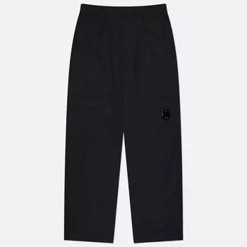 Мужские брюки C.P. Company Flatt Nylon Loose Utility, цвет чёрный, размер 48