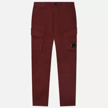 Мужские брюки C.P. Company Sateen Stretch Cargo Lens Side Pockets, цвет коричневый, размер 46
