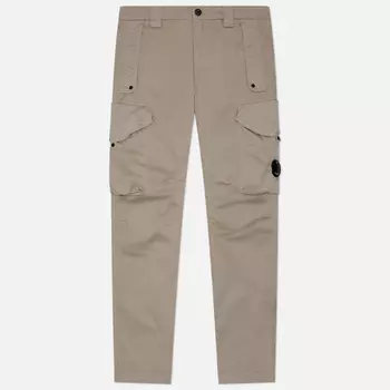 Мужские брюки C.P. Company Sateen Stretch Cargo Lens Side Flap Pockets, цвет бежевый, размер 46
