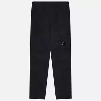 Мужские брюки C.P. Company Stretch Sateen Ergonomic Lens Single Cargo, цвет чёрный, размер 48