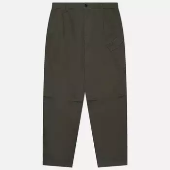 Мужские брюки C.P. Company Stretch Sateen Loose Chino, цвет оливковый, размер 48