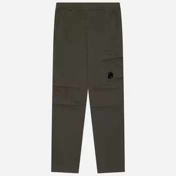 Мужские брюки C.P. Company Stretch Sateen Ergonomic Lens Single Cargo, цвет оливковый, размер 50