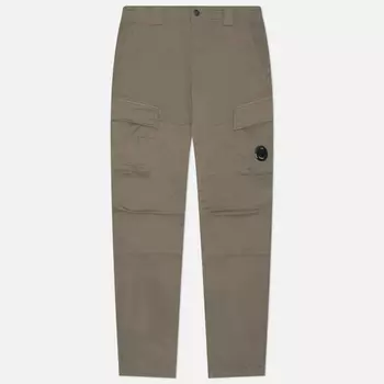 Мужские брюки C.P. Company Stretch Sateen Ergonomic Lens Double Cargo, цвет бежевый, размер 48