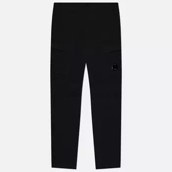 Мужские брюки C.P. Company Stretch Sateen Ergonomic Lens Zip Cargo, цвет чёрный, размер 48