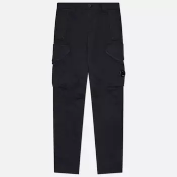 Мужские брюки C.P. Company Stretch Sateen Ergonomic Lens Flap Cargo, цвет чёрный, размер 52