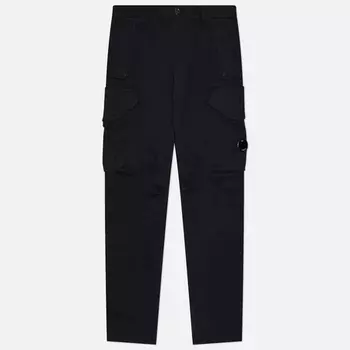 Мужские брюки C.P. Company Stretch Sateen Ergonomic Lens Flap Cargo, цвет чёрный, размер 46