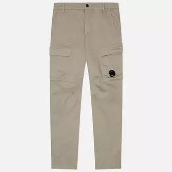 Мужские брюки C.P. Company Stretch Sateen Ergonomic Cargo Side Pockets, цвет бежевый, размер 46