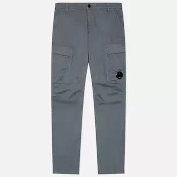 Мужские брюки C.P. Company Stretch Sateen Ergonomic Cargo Side Pockets, цвет голубой, размер 46