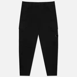 Мужские брюки C.P. Company Stretch Sateen Cargo Loose Fit, цвет чёрный, размер 50