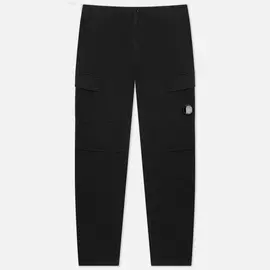 Мужские брюки C.P. Company Stretch Sateen Garment Dyed Lens Cargo, цвет чёрный, размер 52