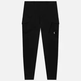 Мужские брюки C.P. Company Stretch Sateen Tapered, цвет чёрный, размер 46