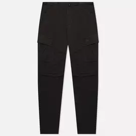 Мужские брюки C.P. Company Stretch Sateen Utility Ergonomic Fit, цвет чёрный, размер 52