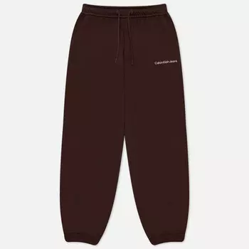 Мужские брюки Calvin Klein Jeans Institutional Relaxed Joggers, цвет коричневый, размер L