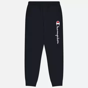 Мужские брюки Champion Big Logo Fleece Joggers, цвет синий, размер M