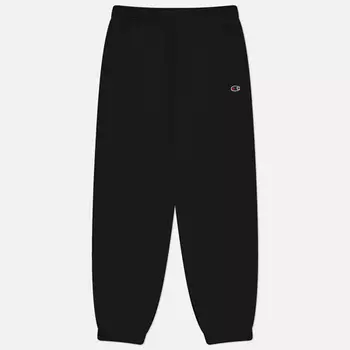 Мужские брюки Champion C Logo Fleece Baggy Joggers, цвет чёрный, размер XXL