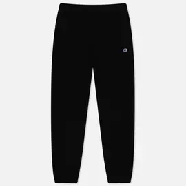Мужские брюки Champion Reverse Weave Elastic Cuff Brushed Fleece, цвет чёрный, размер XS