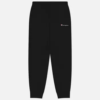 Мужские брюки Champion Small Logo Fleece Rib Cuff, цвет чёрный, размер L