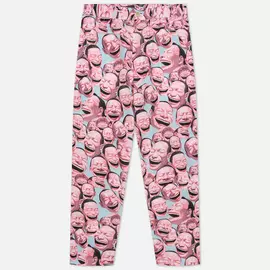 Мужские брюки Comme des Garcons SHIRT x Yue Minjun All Over Print, цвет розовый, размер XL