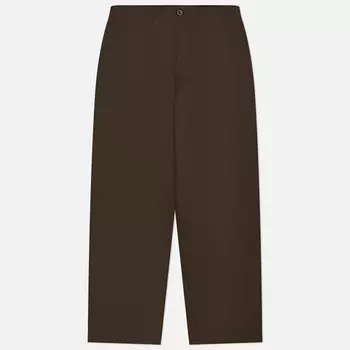 Мужские брюки Edwin Wide Compact Yarn Left Hand Twill 10 Oz, цвет коричневый, размер S