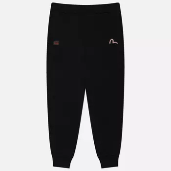 Мужские брюки Evisu Evergreen Kamon Printed, цвет чёрный, размер XXL