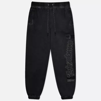 Мужские брюки Evisu Evisukuro Garment Pigment Dyed With Embroidered Logo, цвет серый, размер XXL