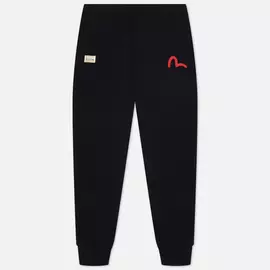 Мужские брюки Evisu Godhead &amp; Evisu All Over Printed Daicock, цвет чёрный, размер M