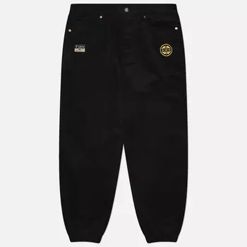 Мужские брюки Evisu Heritage Godhead Seagull Brocade Applique, цвет чёрный, размер 36