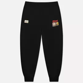 Мужские брюки Evisu Heritage Printed Daruma, цвет чёрный, размер XXL