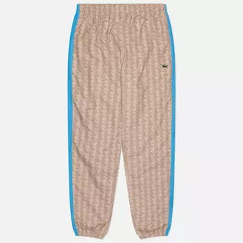 Мужские брюки Lacoste Monogram Regular Fit, цвет бежевый, размер XXL