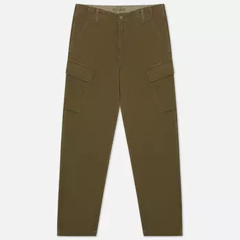 Мужские брюки Levi's XX Taper Cargo II Garment Dye, цвет оливковый, размер 34/32