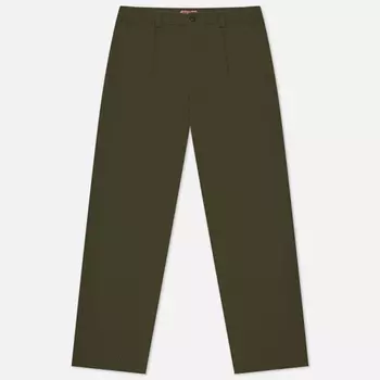 Мужские брюки maharishi Hemp U.S. Chino Loose, цвет оливковый, размер XXL