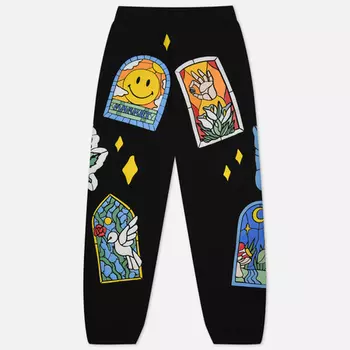 Мужские брюки MARKET Smiley Cathedral Glass, цвет чёрный, размер L