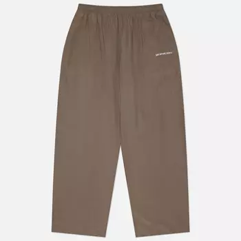 Мужские брюки MKI Miyuki-Zoku Sandwash Cupro Wide Leg, цвет коричневый, размер M