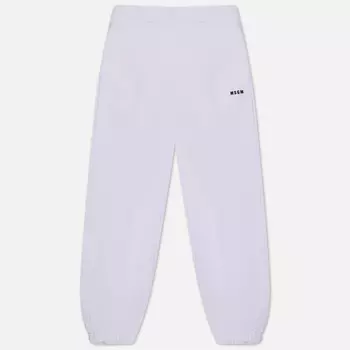 Мужские брюки MSGM Micrologo Basic Unbrushed, цвет белый, размер XL